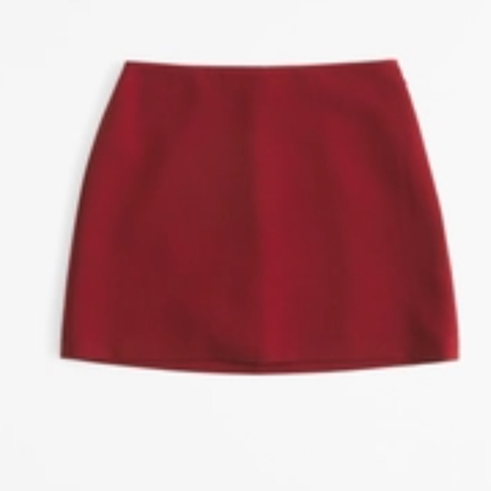 Abercrombie & Fitch Red Mini Skirt